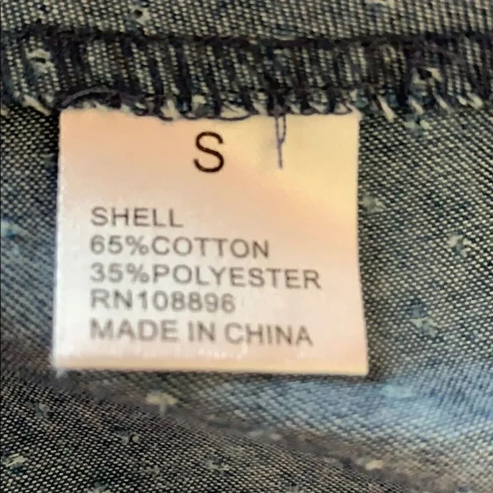 High Low Denim Top  - Picture 7 of 8